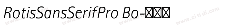 RotisSansSerifPro Bo字体转换